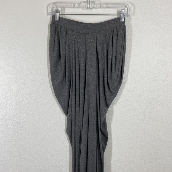 Free People Beach Womens Waterfall Harem Pants Size Small Gray Charcoal Draped - Picture 4 of 11
